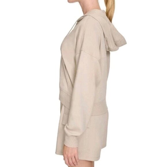 DKNY Women's Terry Zip Front Jacket Size XX-large /cream NWT - Picture 3 of 7